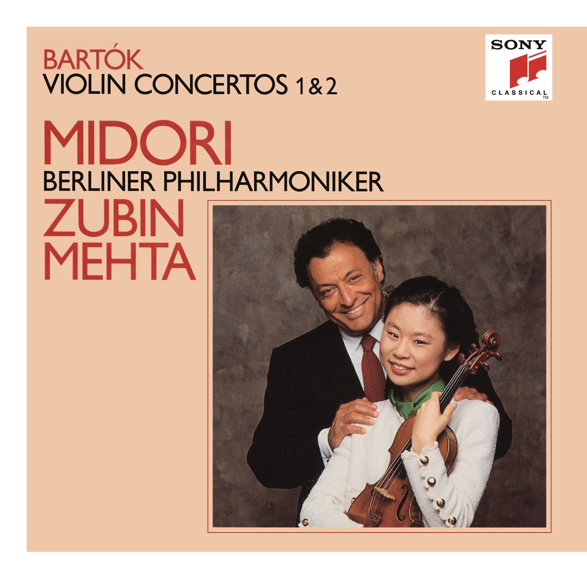 Bartók Violin Concertos Nos 1 2 by Midori Berlin Philharmonic on