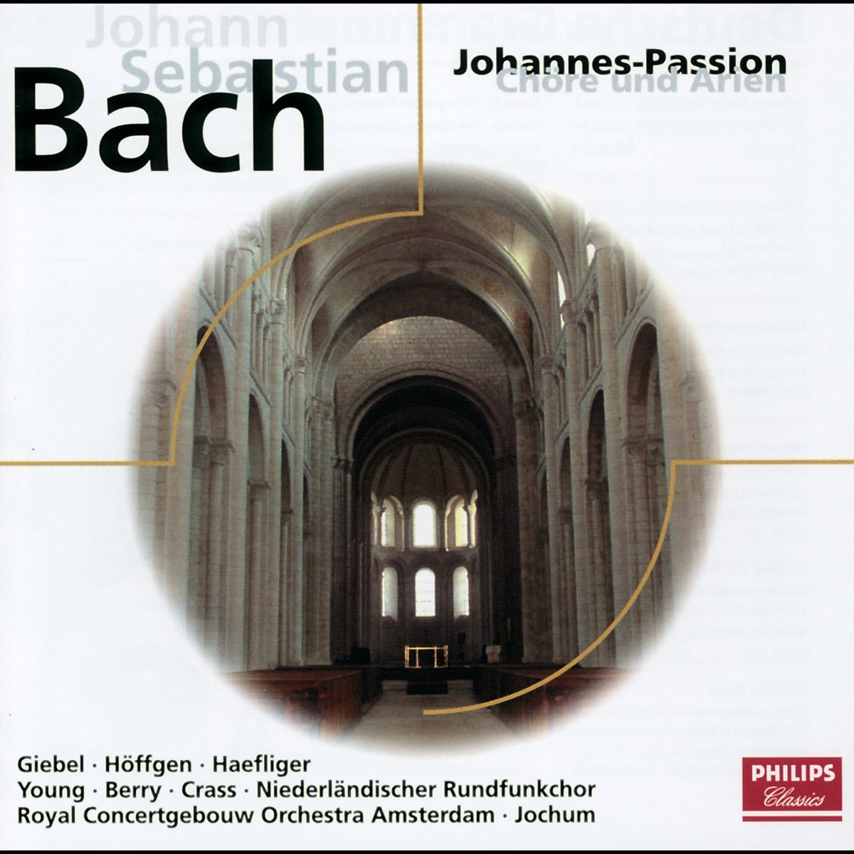 J S Bach Johannes Passion Bwv By Agnes Giebel Marga H Ffgen