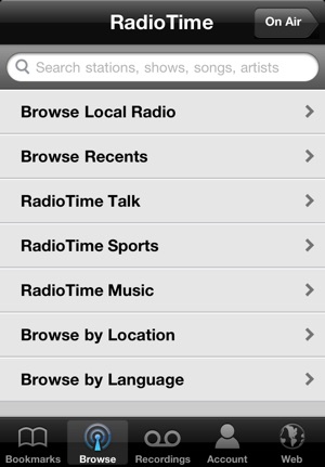 iRadio Screenshot