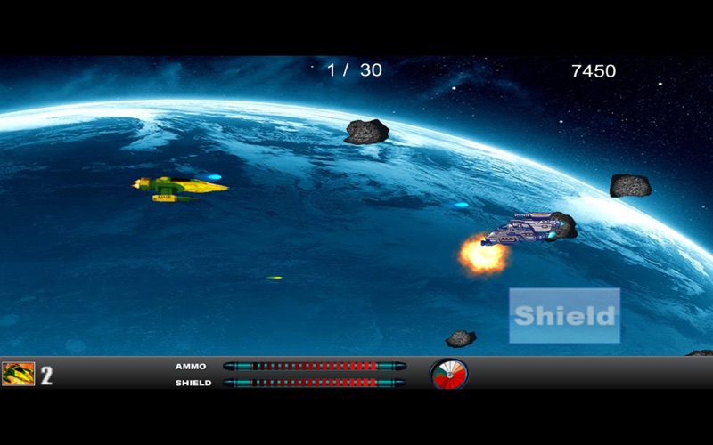 asteroid field - space shooting action game