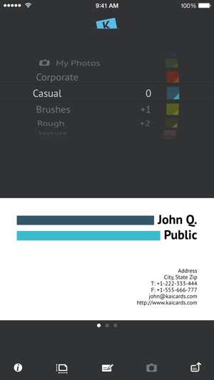 ‎KaiCards Pro - business card maker Screenshot