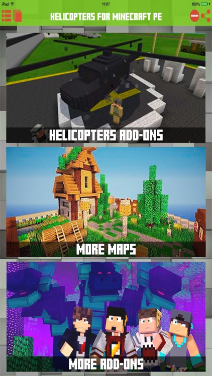 Helicopters Addons For Minecraft PE Pocket Edition By Hoang Yen