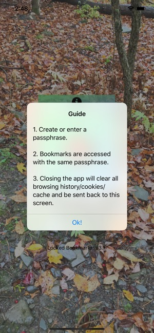 Locked Bookmarks Screenshot