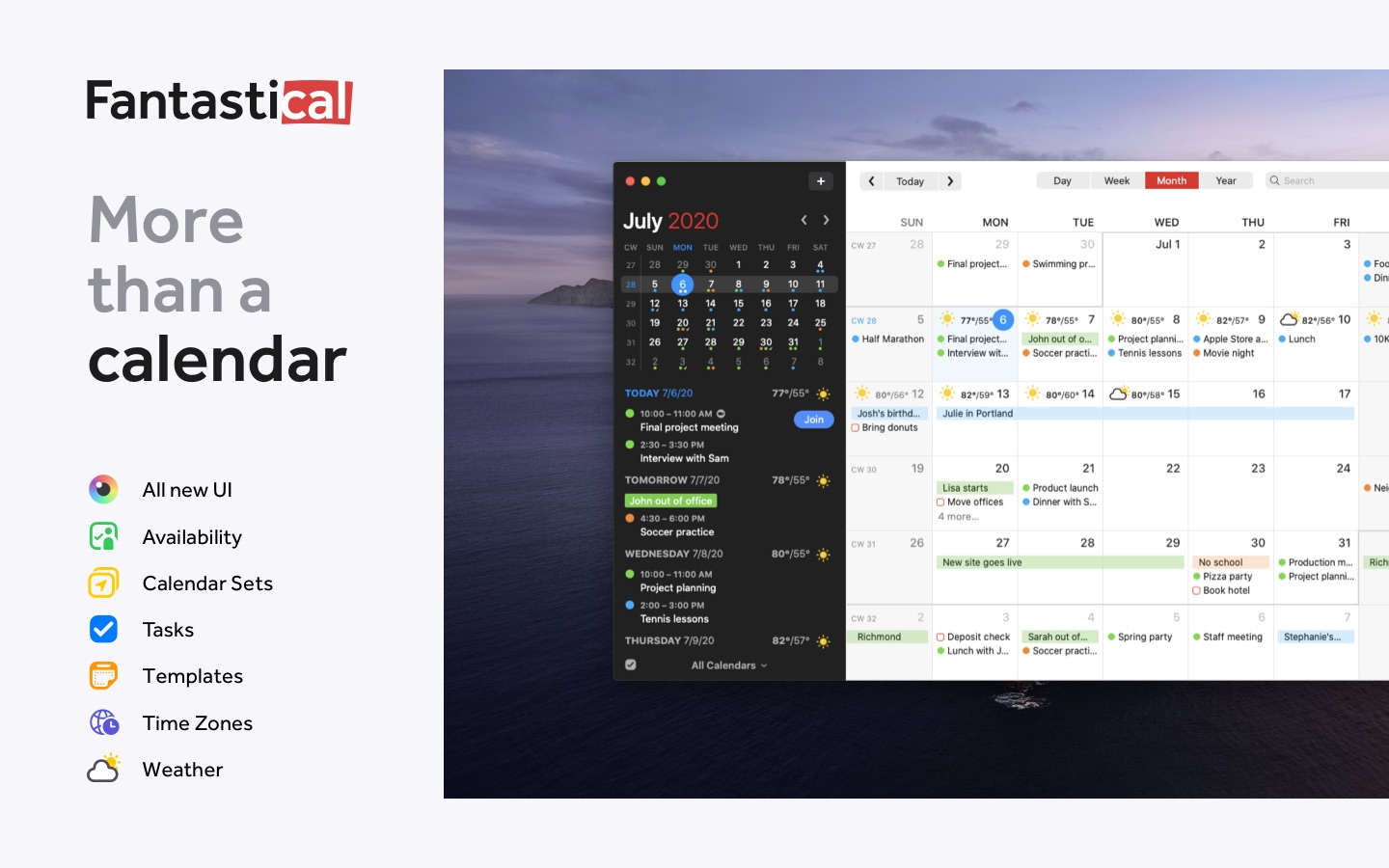 Screenshot do app Fantastical - Calendar & Tasks