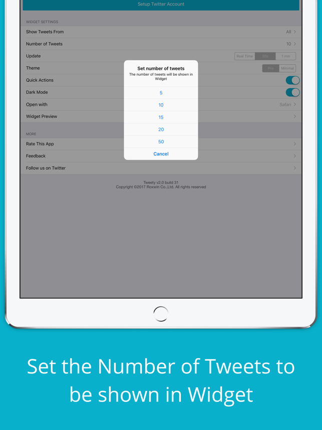 ‎Tweety Pro Widgets for Twitter Screenshot