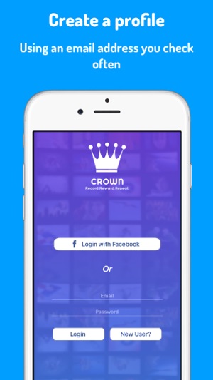 ‎Crown- Upload 20 Second Videos Screenshot