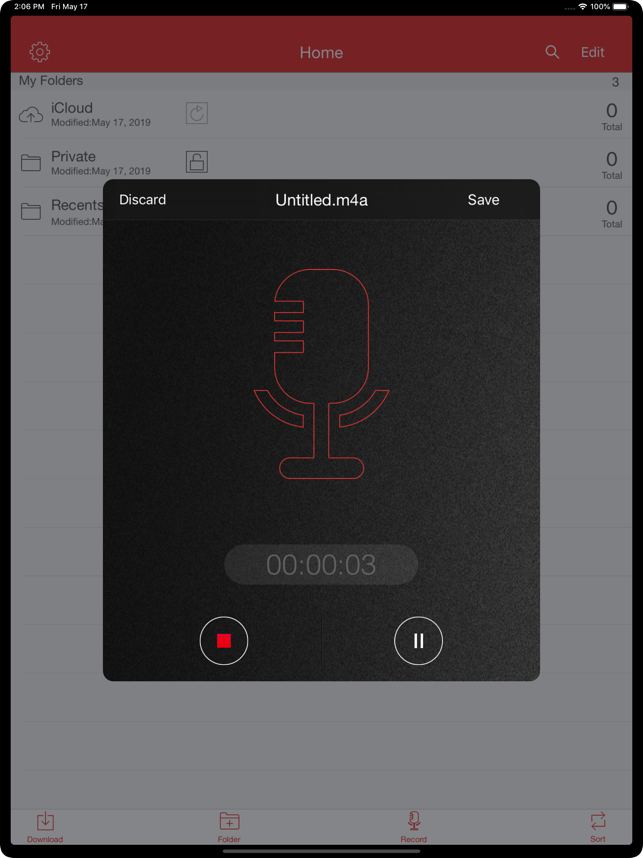 ‎Recorder Pro: Audio Manager Screenshot
