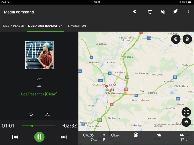 ‎Škoda Media Command Screenshot