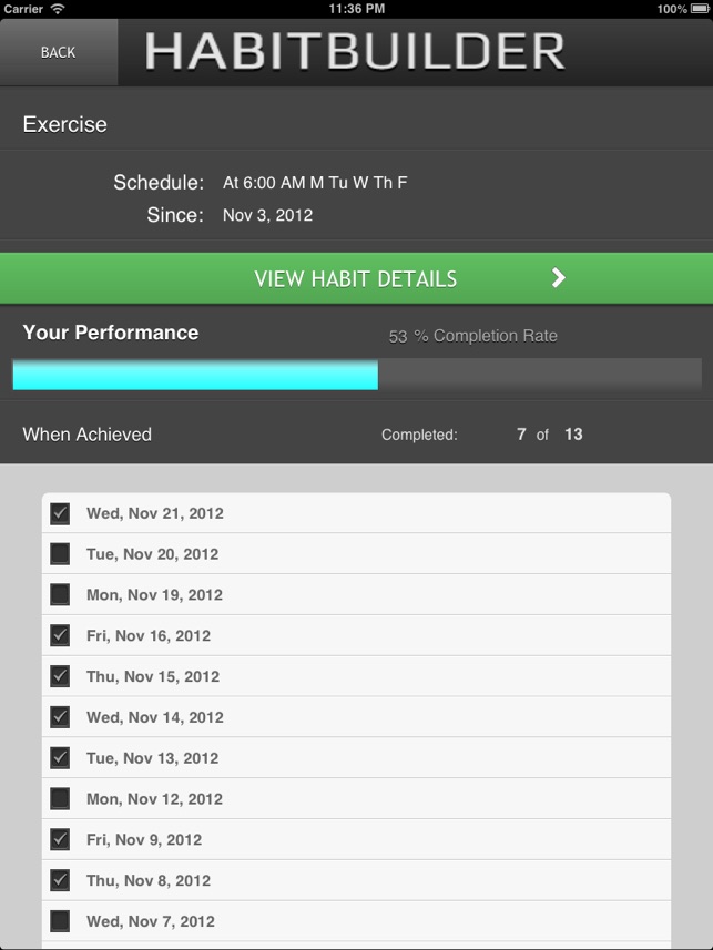 ‎Habit Builder - Positive Habits Screenshot