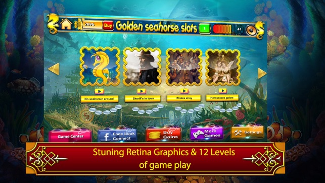 golden seahorse progressive slotmachine: deep ocean adventure