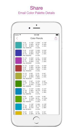 ‎AB Colors - Design Color Palettes Screenshot