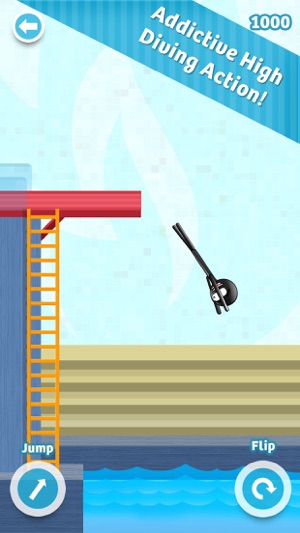 ‎Stickman High Diving PRO - Touch, Jump & Flip! Screenshot