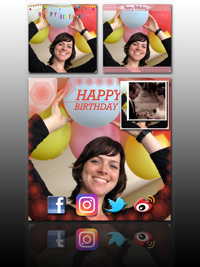 ‎Birthday Frame Greetings Screenshot