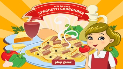 cooking game for kids spaghetti carbonara time