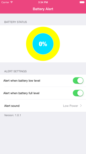 ‎Battery Alert: Alert when battery low or full level Screenshot