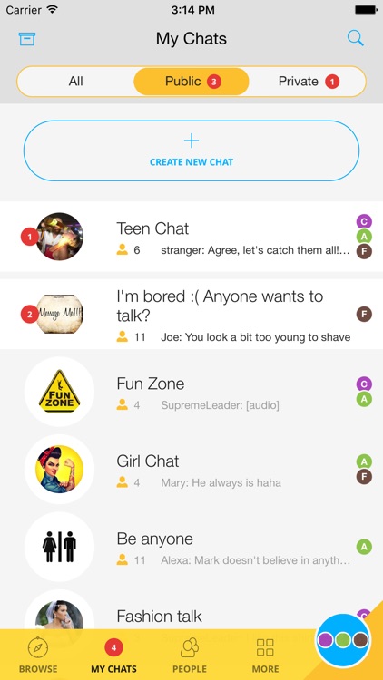 Chat chat room fun SeniorChatz