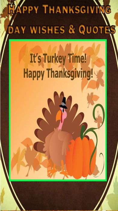 thanksgiving day wishes card - quotes & message