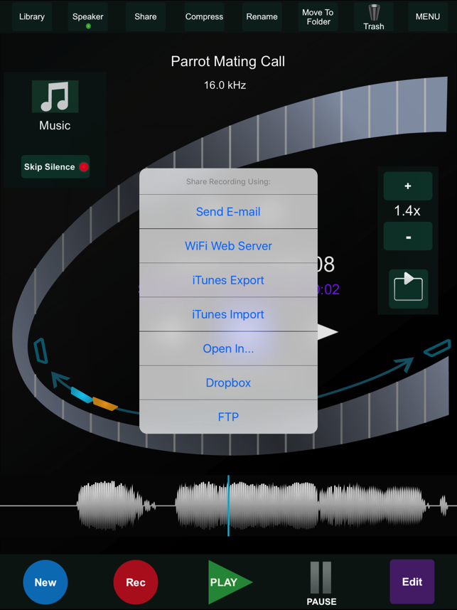 ‎HT Recorder for iPad Screenshot