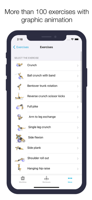 ‎Gymball Exercises - Workouts Screenshot