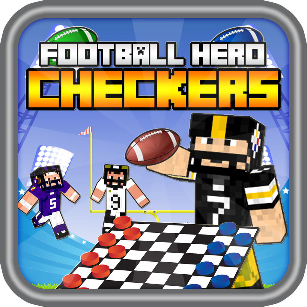 American Football Hero Checkers - Block Craft World Strategy Wars 