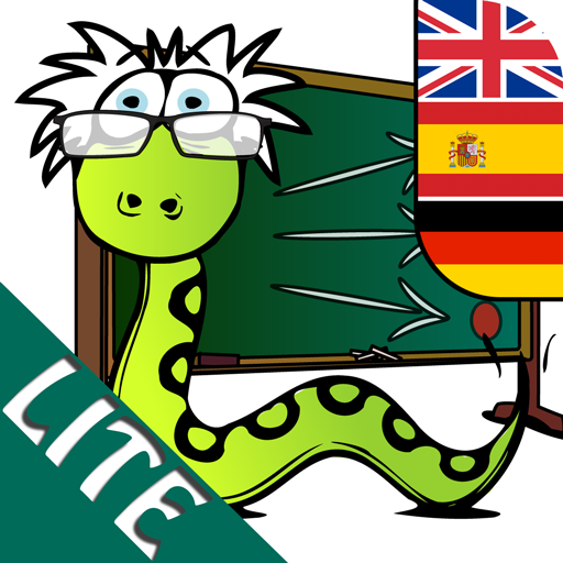 Reading Game LITE (Languages: English, Spanish, German) with Pronunciation  - Learning with Fun for Children presented by Snakestein icon