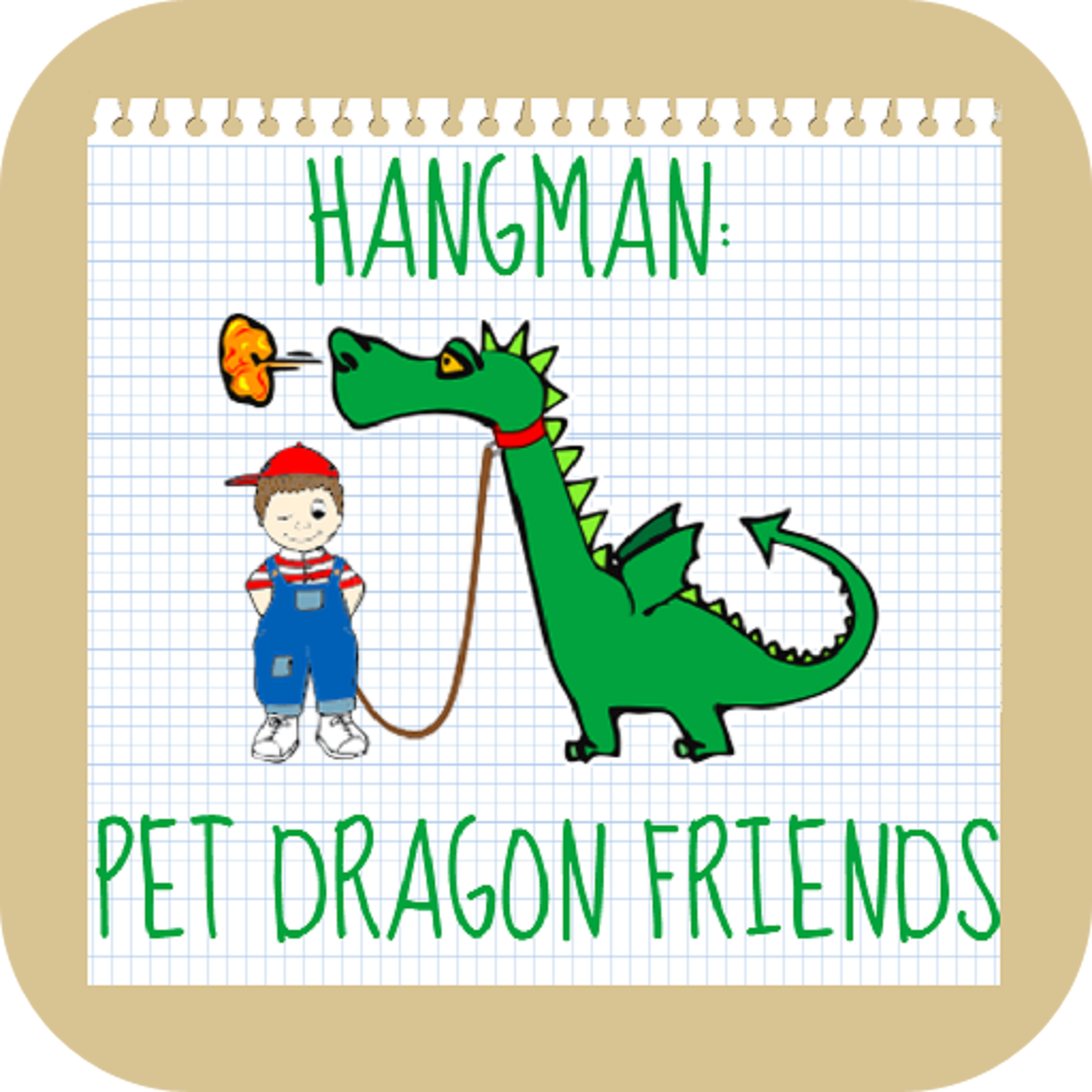 Hangman: Pet Dragon Friends Free icon