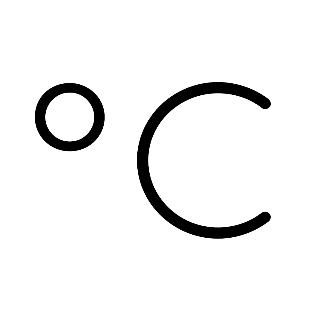 Simple Celsius icon