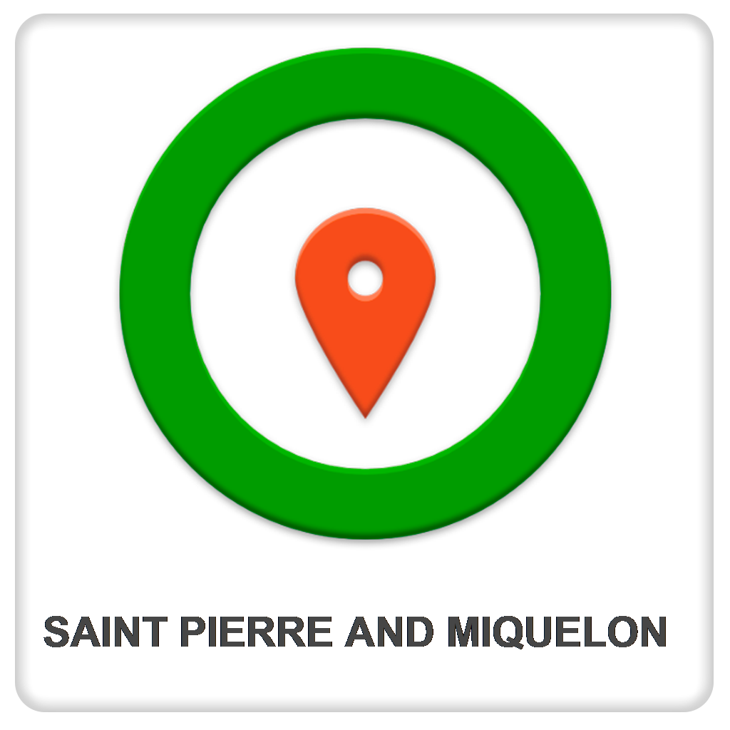 Saint Pierre and Miquelon Vector Offline Map - ENavigation