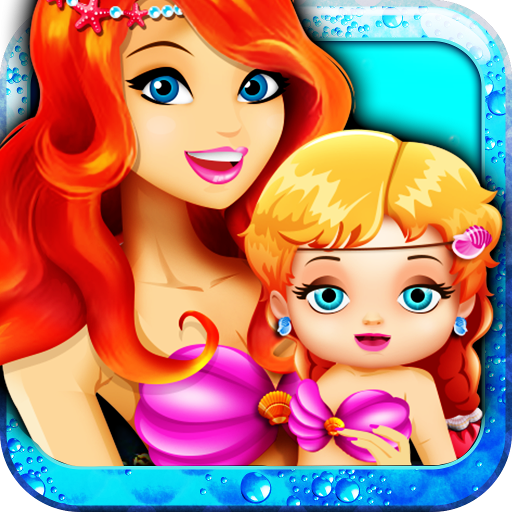 New-born Mermaid's Games - little baby clinic dress-up and make-over simulator