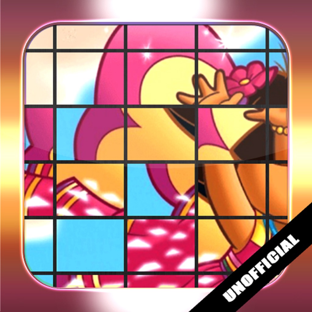 Slides Puzzles for Dora the Explorer (Unofficial Free App) icon