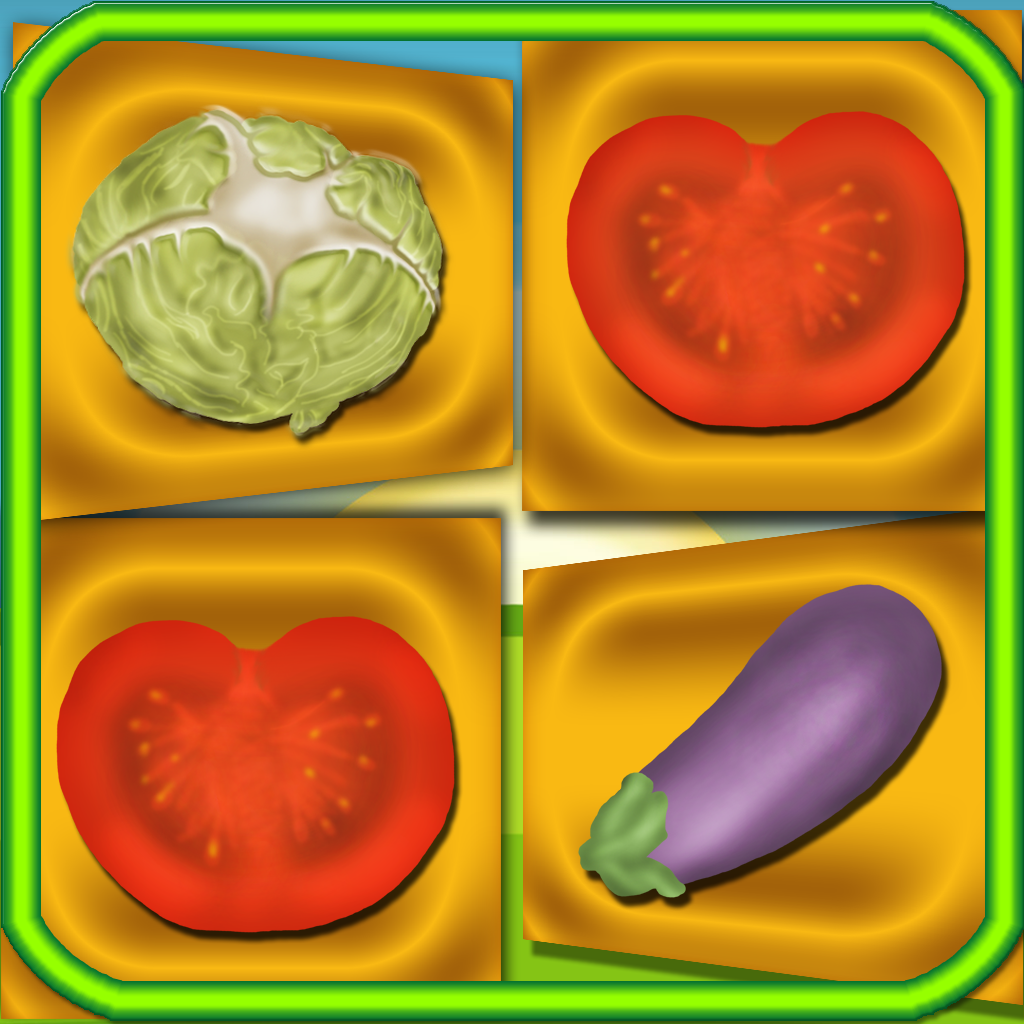 Memory Vegetables Flash Cards - Best Flash Cards Learning Game HD icon