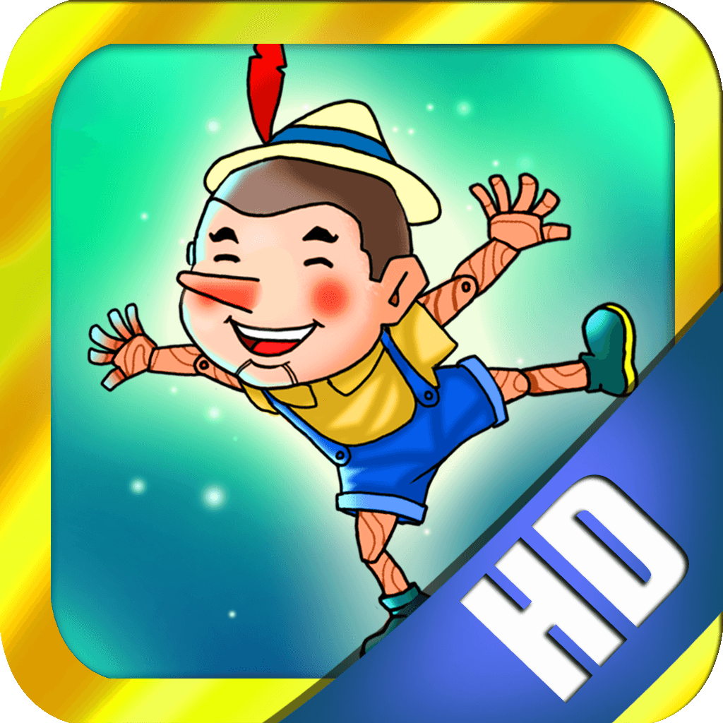 Pinocchio HD - free interactive bedtime story for kids icon