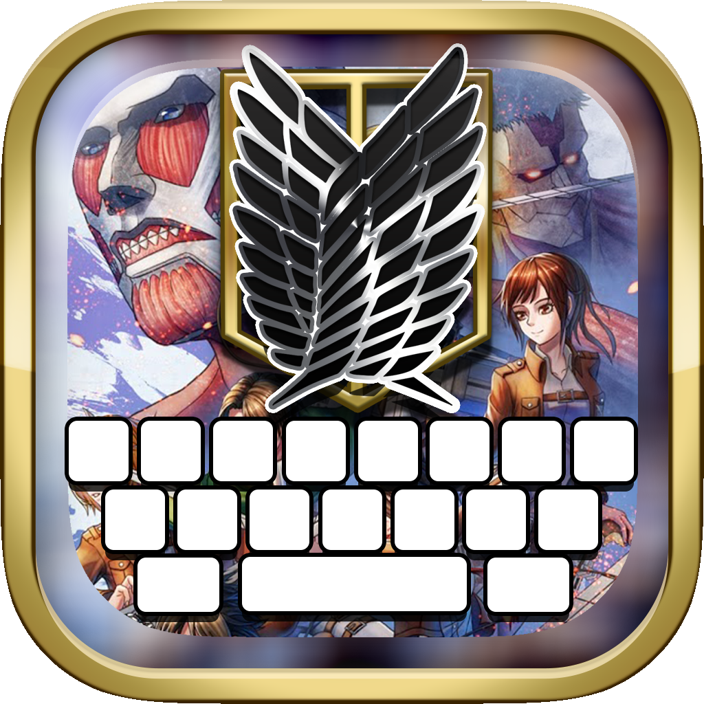 KeyCCM – Manga & Anime : Custom Color & Wallpaper Keyboard Themes in Attack on Titan Style
