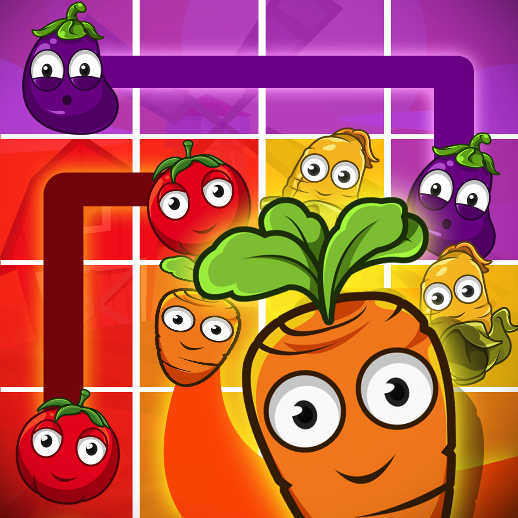 Farm Veggies - Kitchen Vegetable Link Scramble icon