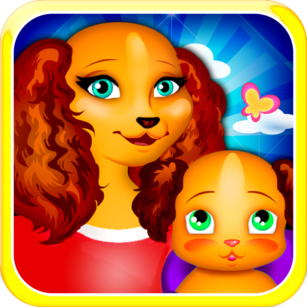 Pet New-Born Baby Games For Girls - child kitty and fluffy puppy virtual vet care icon