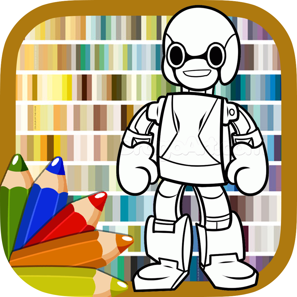 Coloring Book Pages Draw The Robots Sheets Pro