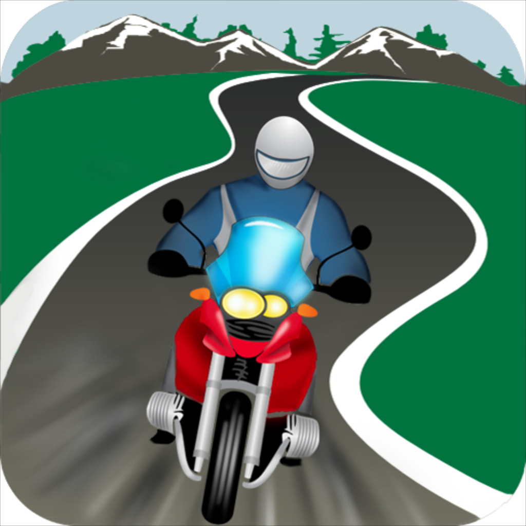 Greatest Road Motorcycle Rider GPS Road Finder Icon