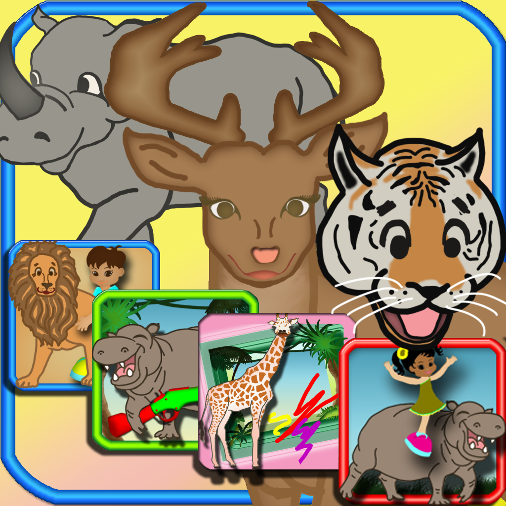 123 Wild Animals Fun All In One - Jungle Fun Learning Games icon