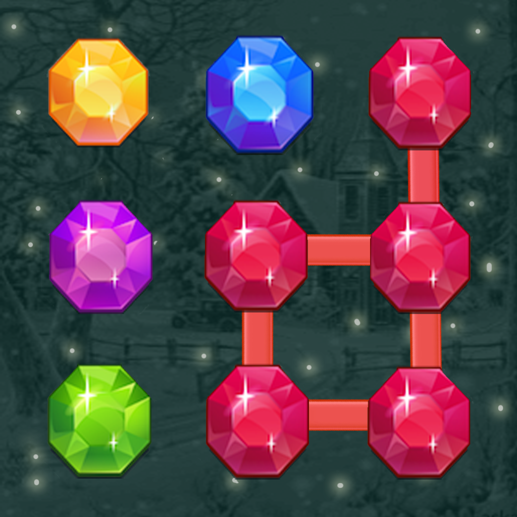 A hot Diamond dots matching game mania:Connect the same color diamonds,it's all about connecting icon