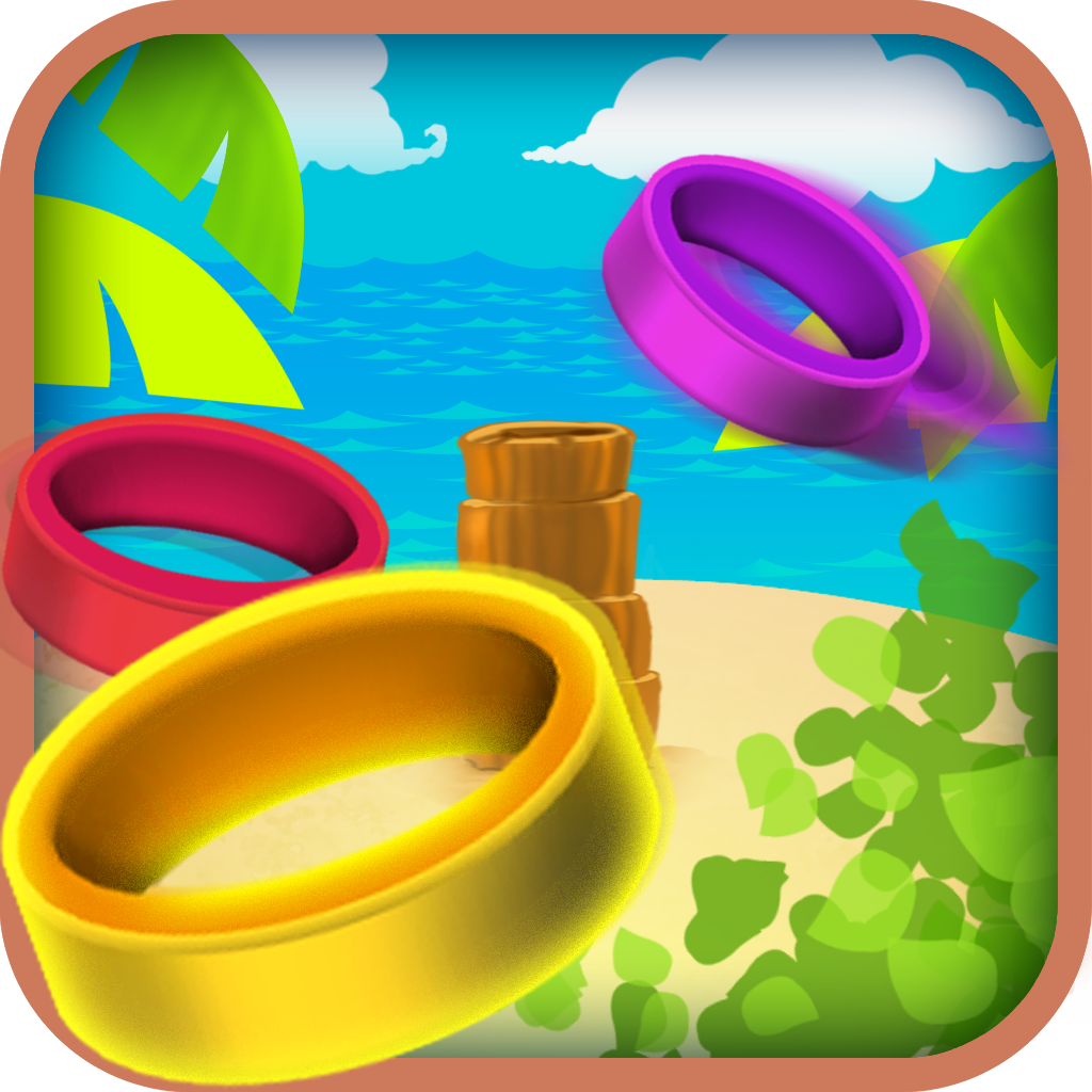 A Tropical Beach Ringtoss : Family Vacation Game - Full Version