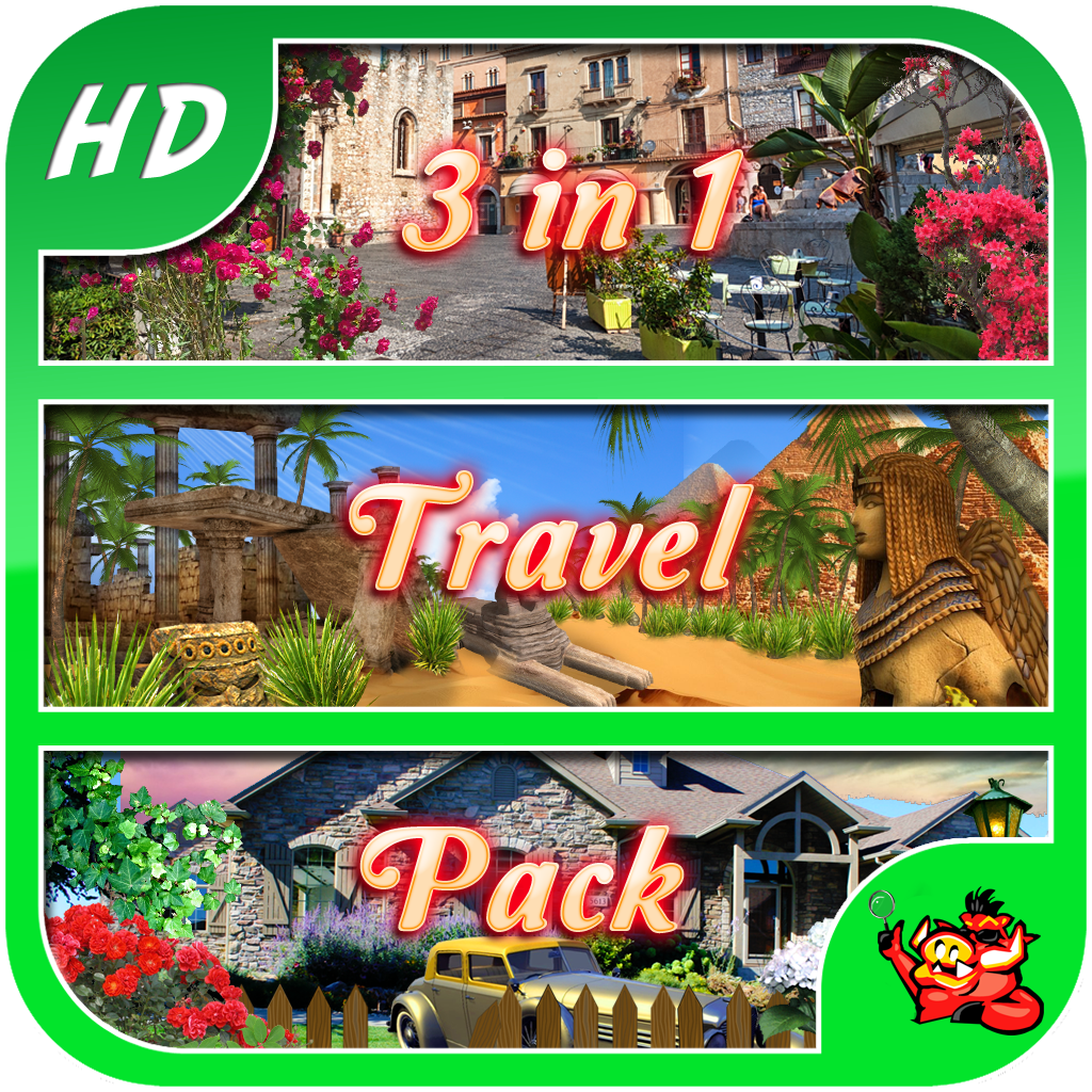 Travel Pack - 3 in 1 - Hidden Object Game icon