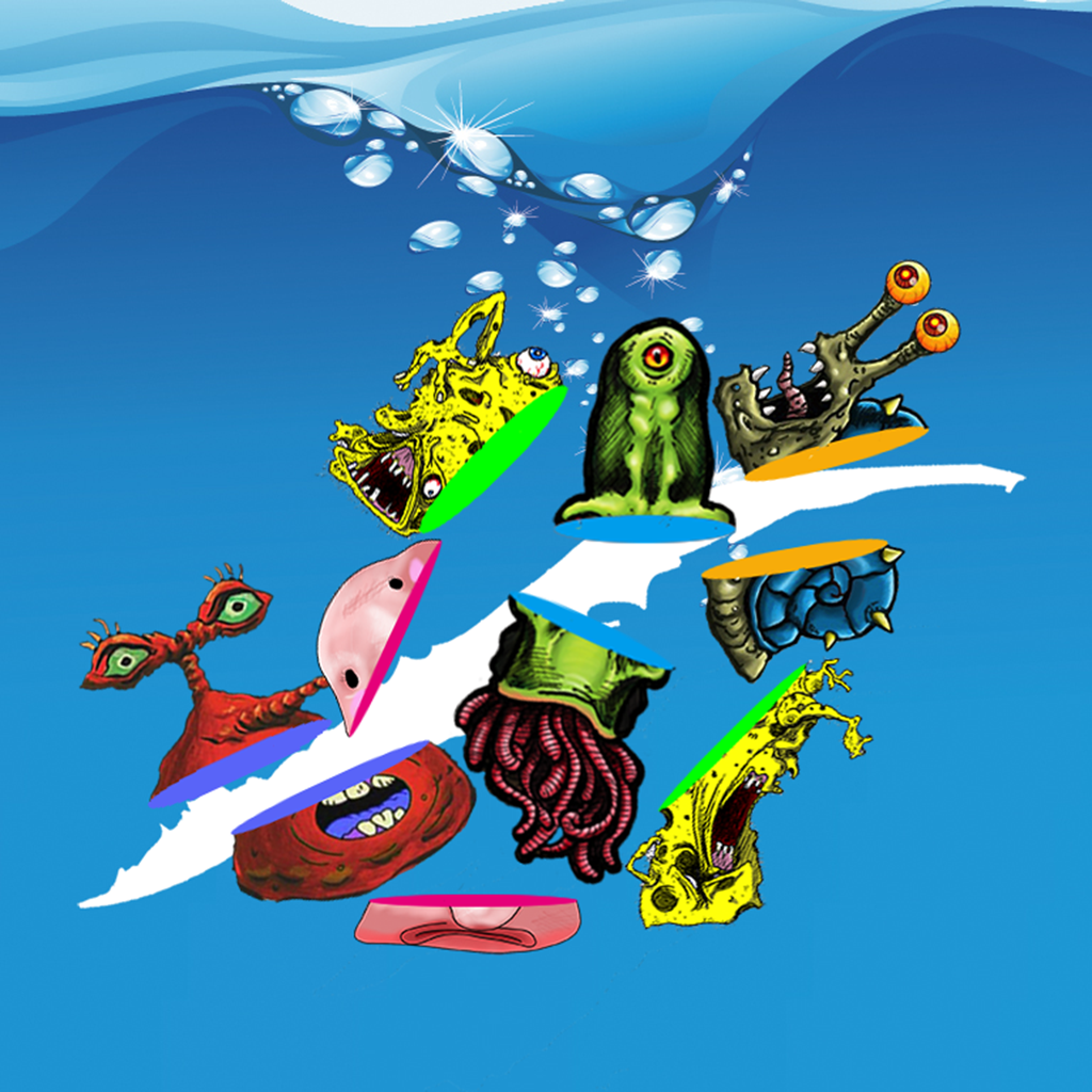 SpongeBlobs - Cut & Slice Scary Cartoon Sea Monsters icon