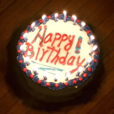 Happy Birthday - Bleu
