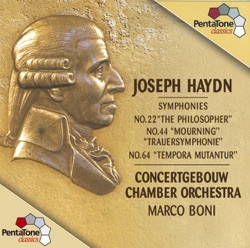 Marco Boni & Concertgebouw Chamber Orchestra - Symphony No. 64 In a Major, Hob.I:64, "Tempora Mutantur": I. Allegro Con Spirito