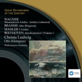 Great Recordings of the Century - Christa Ludwig - Wagner: Wesendonck-Lieder, Brahms: Alto Rhapsody, Mahler: 5 Lieder, Beethoven: Abscheulicher! artwork