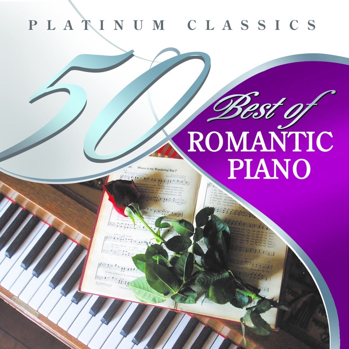 ‎50 Best of Romantic Piano (Platinum Classics) by Various Artists on