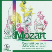 Wolfgang Amadeus Mozart : Quartetti per archi Milanesi, KV 155 - 160, Meilaender Streichquartette (Sonare Quartett) artwork