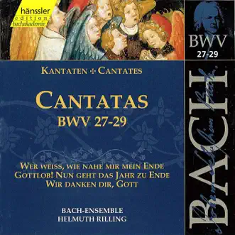 Bach, J.S.: Cantatas, Bwv 27-29 by Gabriele Schreckenbach, Walter Heldwein, Lutz-Michael Harder, Edith Wiens, Stuttgart Gachinger Kantorei, Helmuth Rilling, Stuttgart Bach Collegium, Arleen Auger, Adalbert Kraus, Ulrike Sonntag, Philippe Huttenlocher, Aldo Baldin, Elisabeth Graf & Wurttemberg Chamber Orchestra of Heilbronn album reviews, ratings, credits