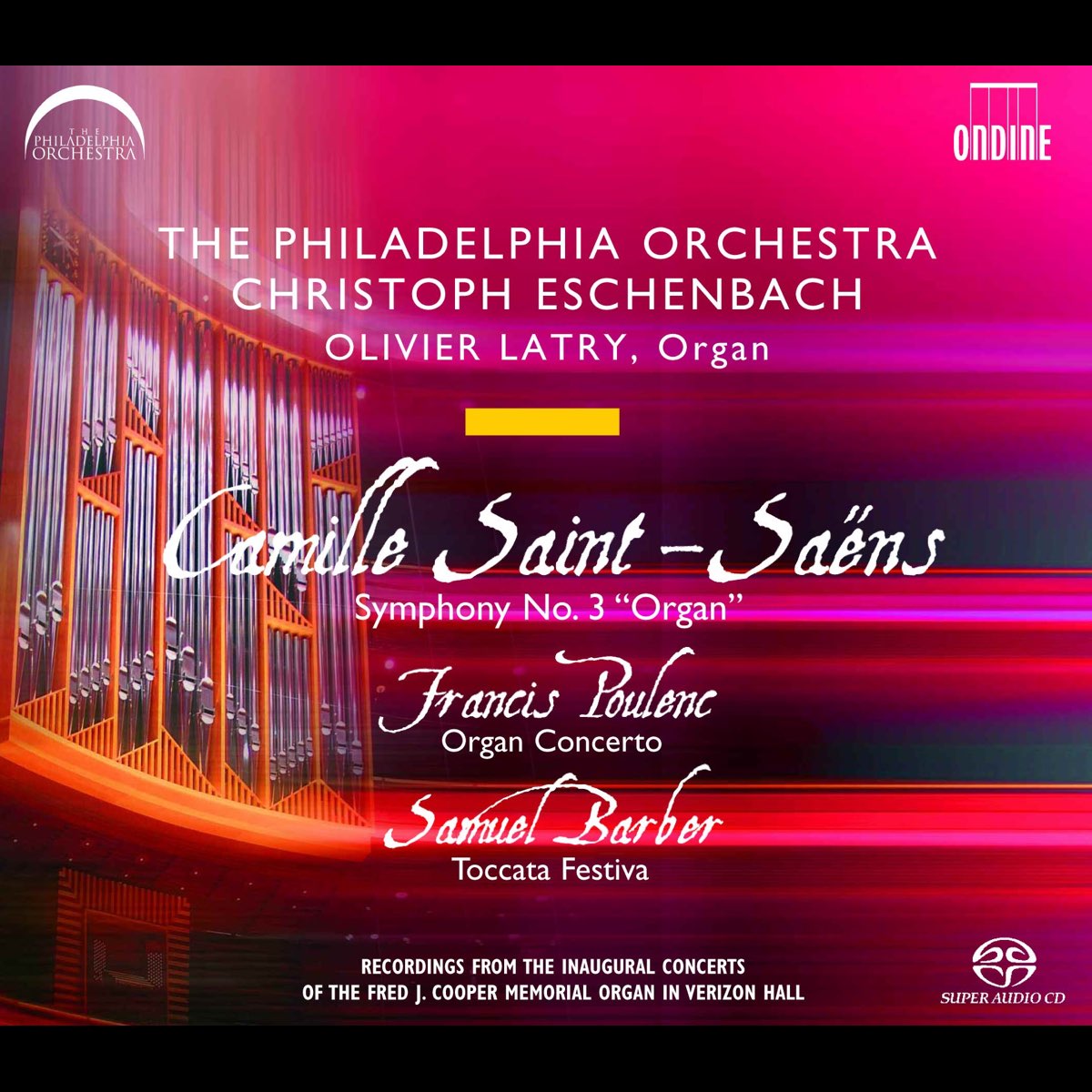 ‎Poulenc Organ Concerto In G Minor, SaintSaens Symphony No. 3