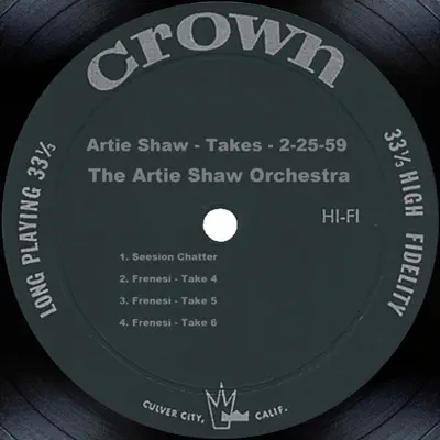 Frenesi / Stardust (2-25-59) - EP - Artie Shaw Frenesi / Stardust (2-25-59) - EP - Artie Shaw
